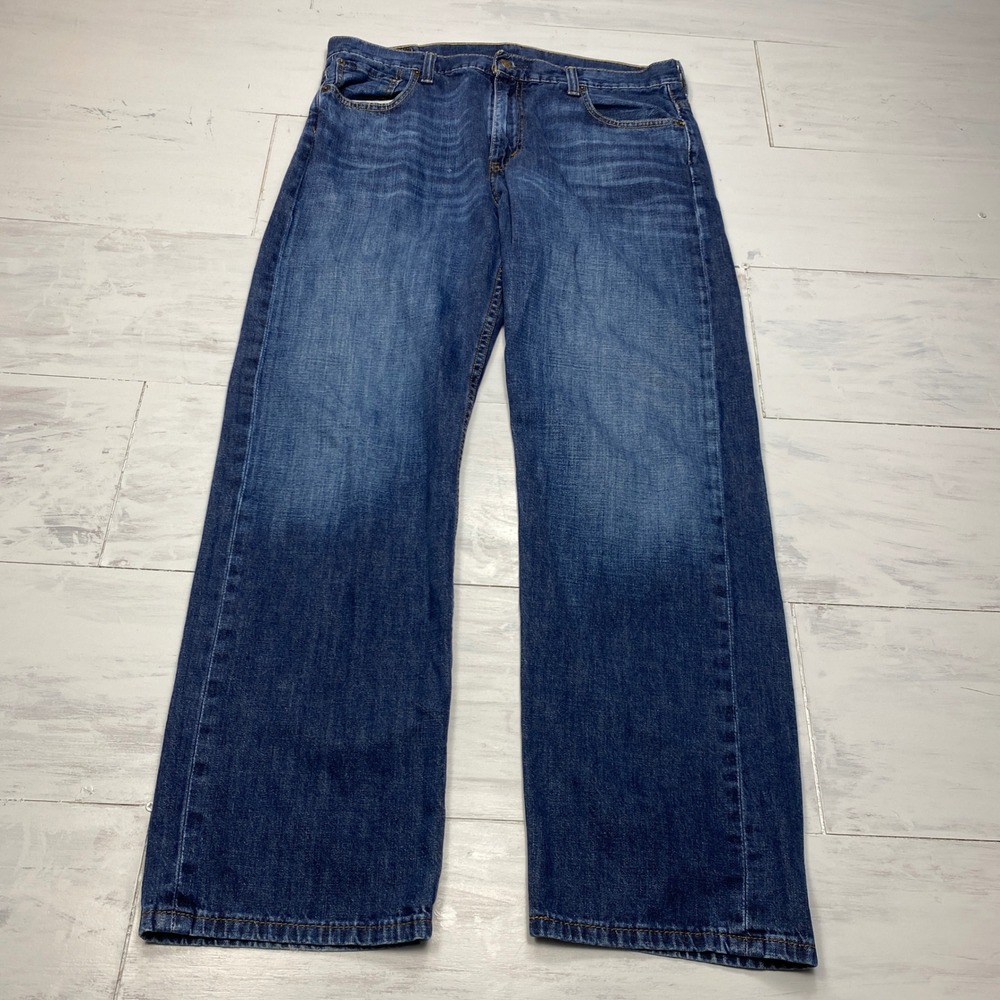 Levis 569 Loose Straight Leg Jeans Mens 34x32 Blue Denim Relaxed Fit 5-Pocket